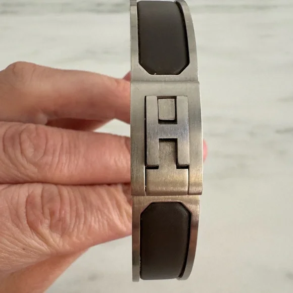 Hermes Jet Bracelet Etain T5 - Picture 5 of 11